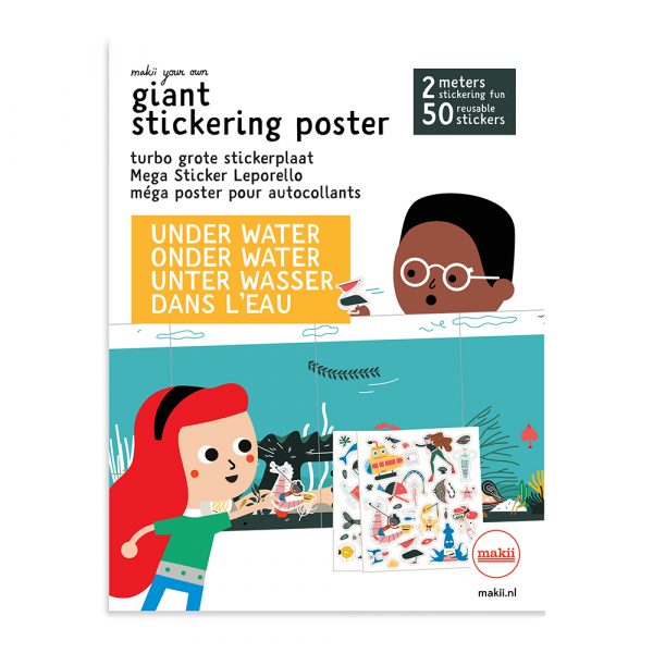 Giant Stickering Poster Water